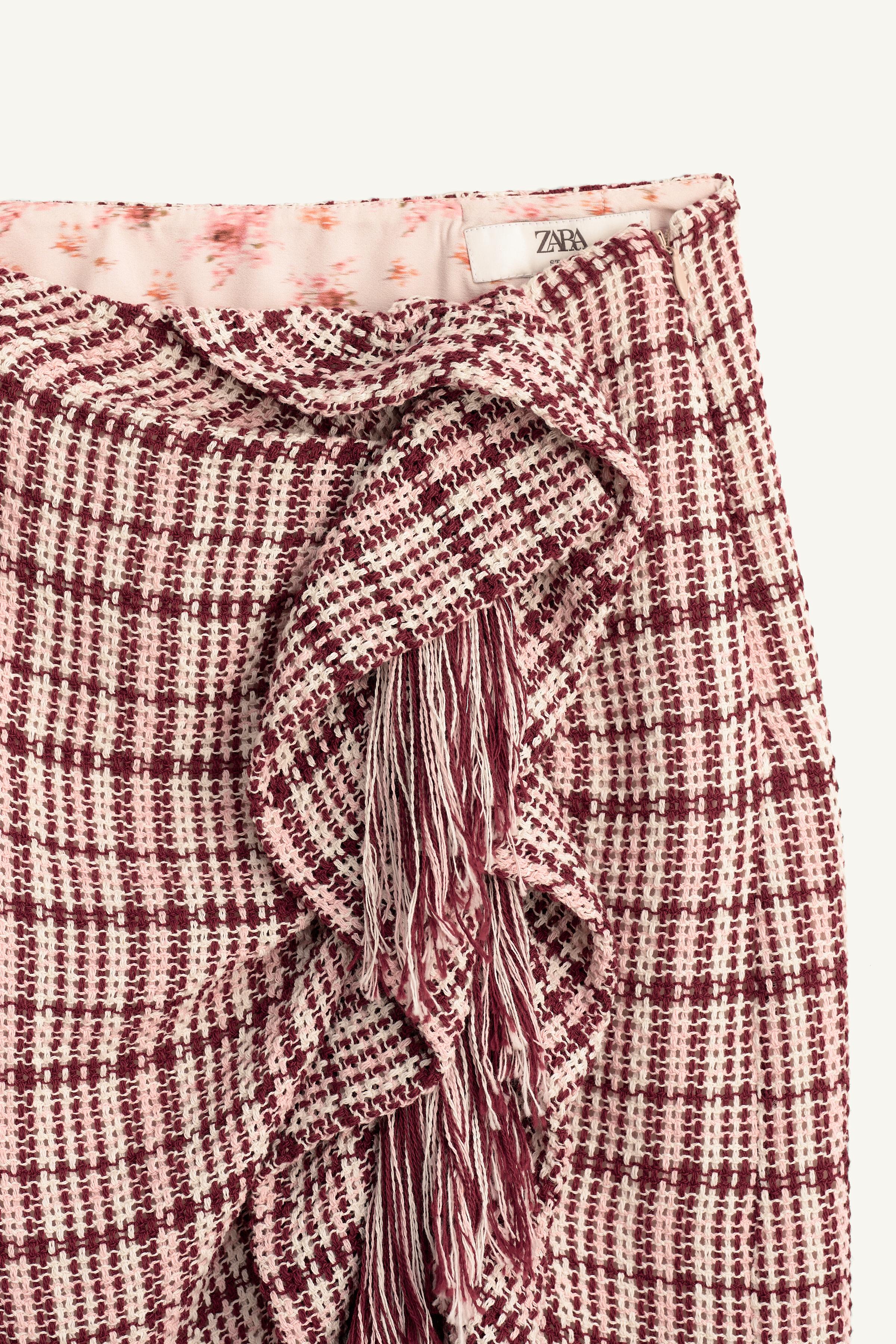 LIMITED EDITION FRINGED STRUCTURED SKIRT